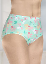 Viererpack Slips mit farbharmonischem Floraldessin 