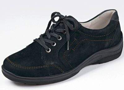 Waldl&auml;ufer, bequeme Damen-Schn&uuml;rschuhe, Weite H, mit herausnehmbarem Fu&szlig;bett 