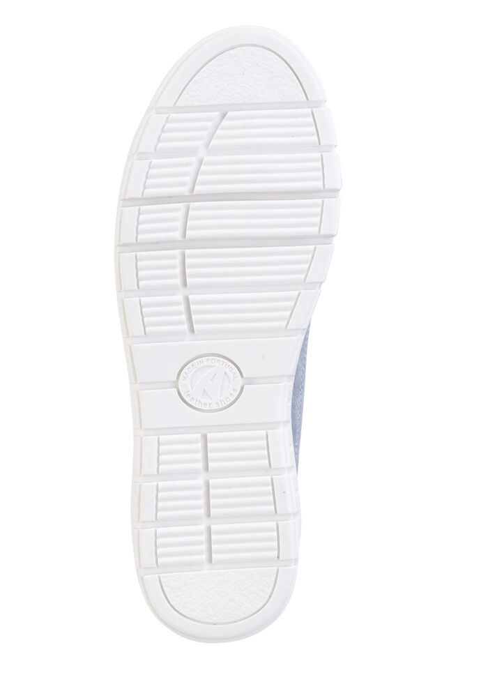 ELENA EDEN Schnür-Sneaker aus Veloursleder BLEU