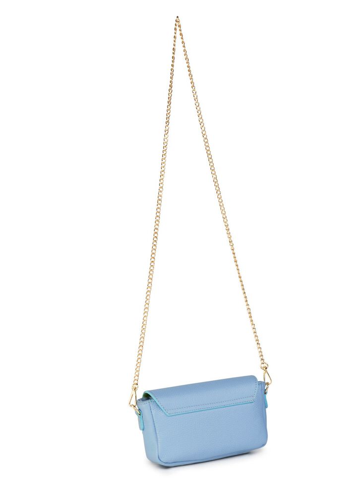Laurina Tasche mit trendigem Metallschmuck HIMMELBLAU