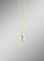 Wundervoller Tropfen-Anhänger mit Ankerkette 