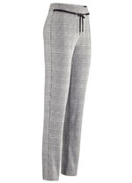 Hose mit aktueller Glencheck-Dessinierung SCHWARZ-ECRU