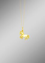 Pferde-Anh&auml;nger aus Gold 
