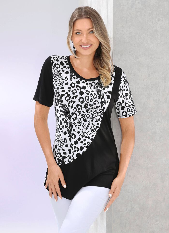 Ausgefallenes Shirt im Mustermix 