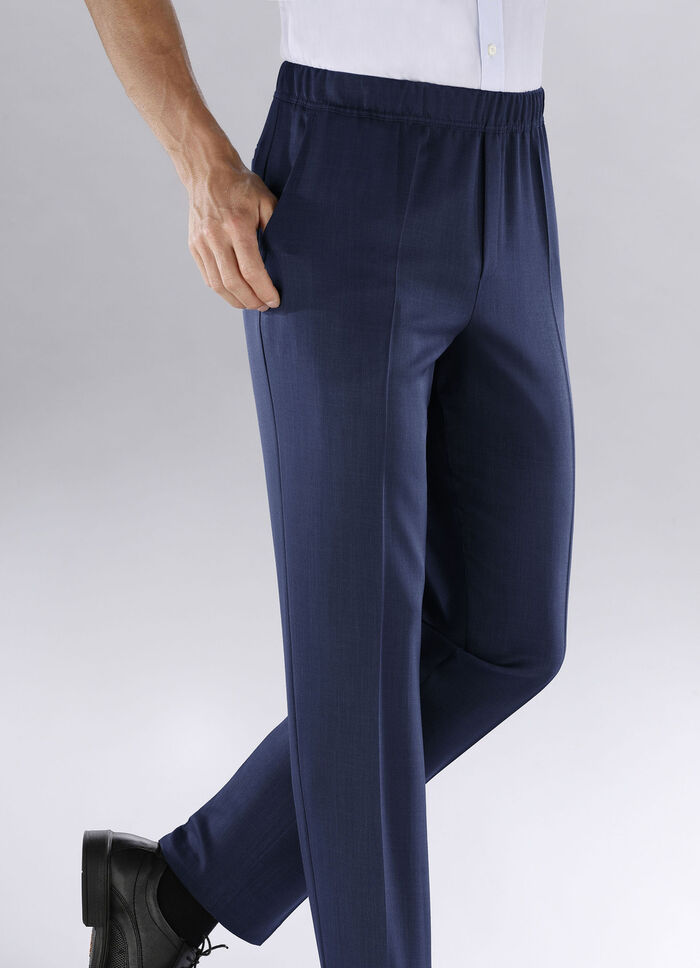 "Klaus Modelle"-Schlupfhose in 4 Farben MARINE MELIERT