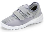 Bequeme Damen-Klettschuhe, Weite H, mit herausnehmbarem Fußbett GRAU