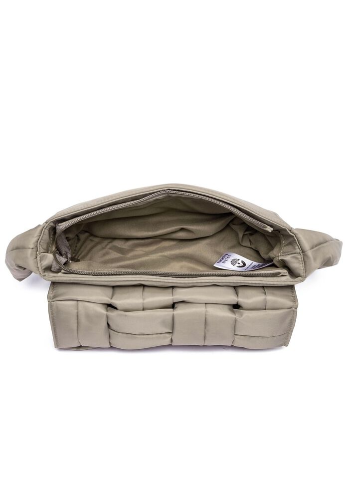 Collezione Alessandro Tasche aus zart gl&auml;nzendem Textilmaterial TAUPE