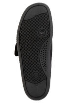 Hausschuh aus weichem, elastischem Textilmaterial SCHWARZ