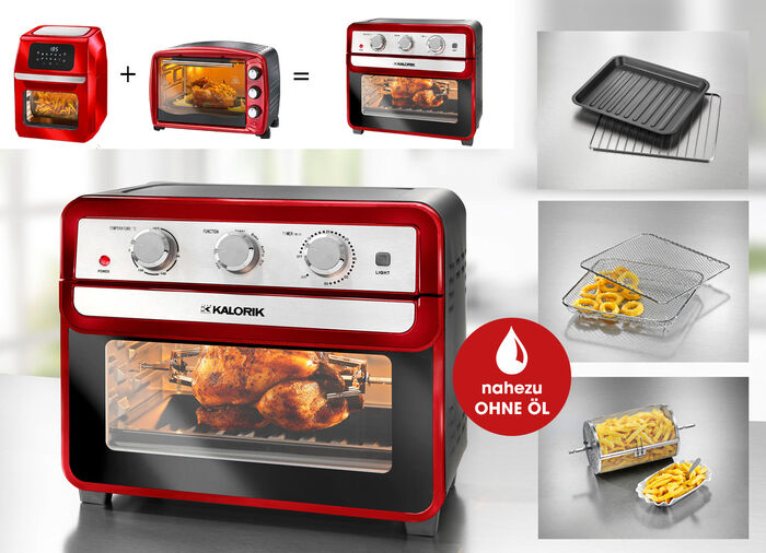 Heißluft-Ofen – ersetzt Backofen und Fritteuse 