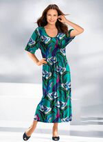 Kaftan mit Raffung unter der Brust 