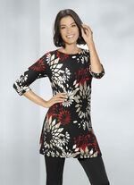 Longshirt mit Allover-Druck 