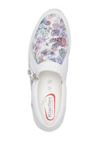 ELENA EDEN Slipper aus Nappaleder WEISS-BUNT