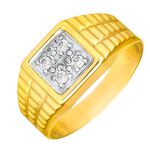 Schicker Herrenring aus Gold 