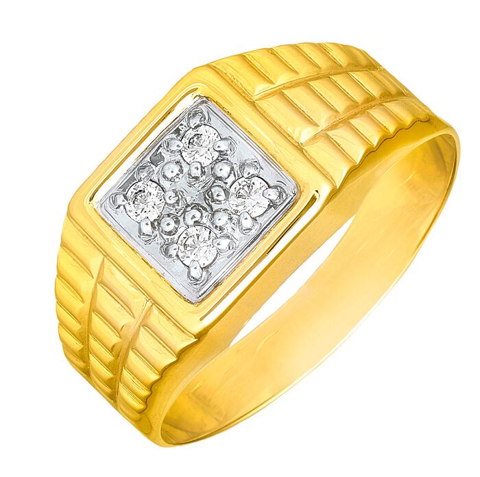 Schicker Herrenring aus Gold 