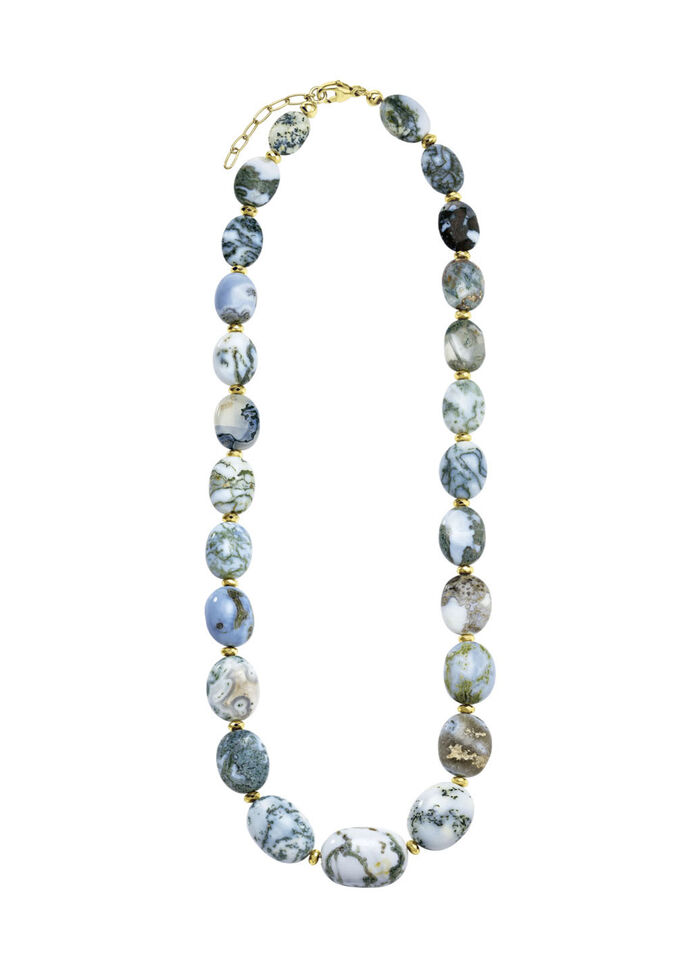 Strahlende Garnitur mit Opal und Hämati 