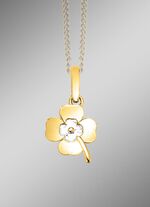 Kleeblatt-Anh&auml;nger in Bicolor 