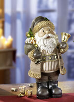 Beleuchtete Figuren aus Polyresin NATUR-GOLD-BRAUN