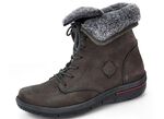 Waldl&auml;ufer Schn&uuml;r-Stiefelette mit kuscheligem Webpelzkragen 