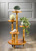 Wundersch&ouml;ne Blumen-Etagere EICHE