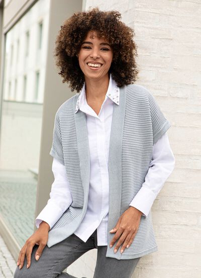 Strickweste mit Struktur 