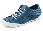 Andrea Conti, sommerliche Damen-Schn&uuml;rschuhe, mit herausnehmbarem Fu&szlig;bett BLAU