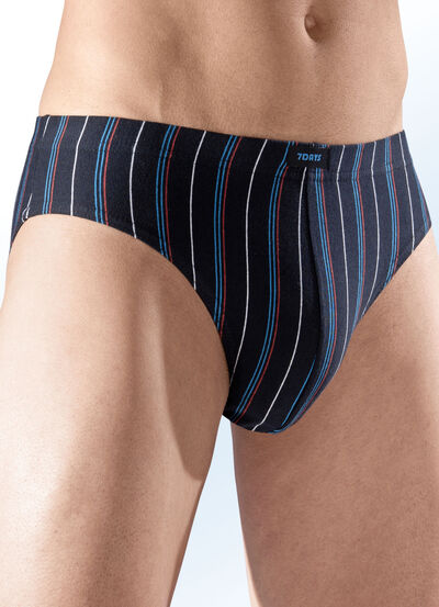 Sechserpack Slips mit Streifendessin 