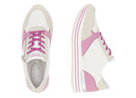 Remonte Schnür-Sneaker aus Nappaleder CREME-BUNT