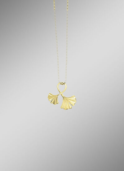 Eleganter Ginkgoblatt-Anhänger 