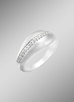 Stilvoller Damenring mit synth. Zirkonia 