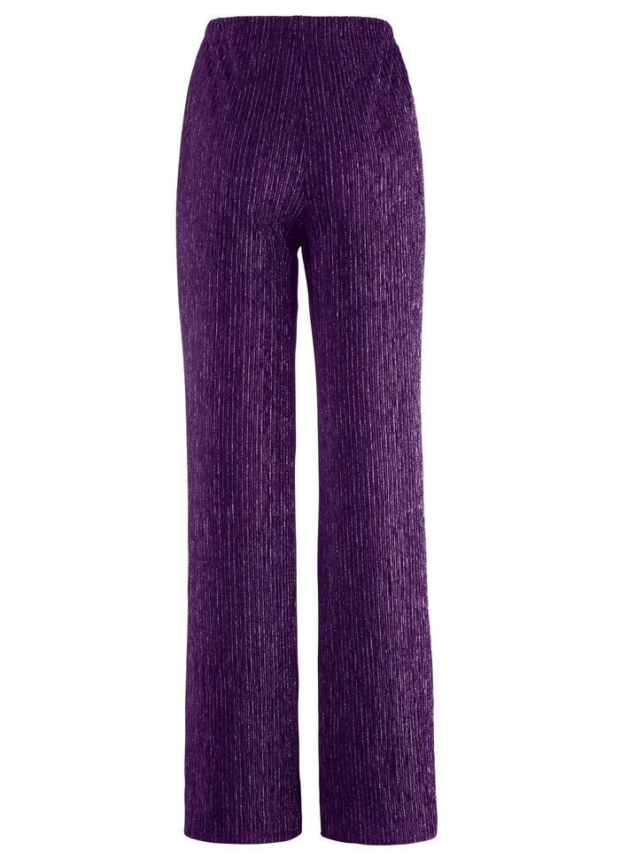 Edel schimmernde Hose BEERE