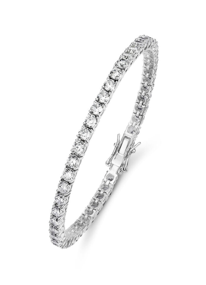 Funkelndes Armband mit synth. Zirkonia 