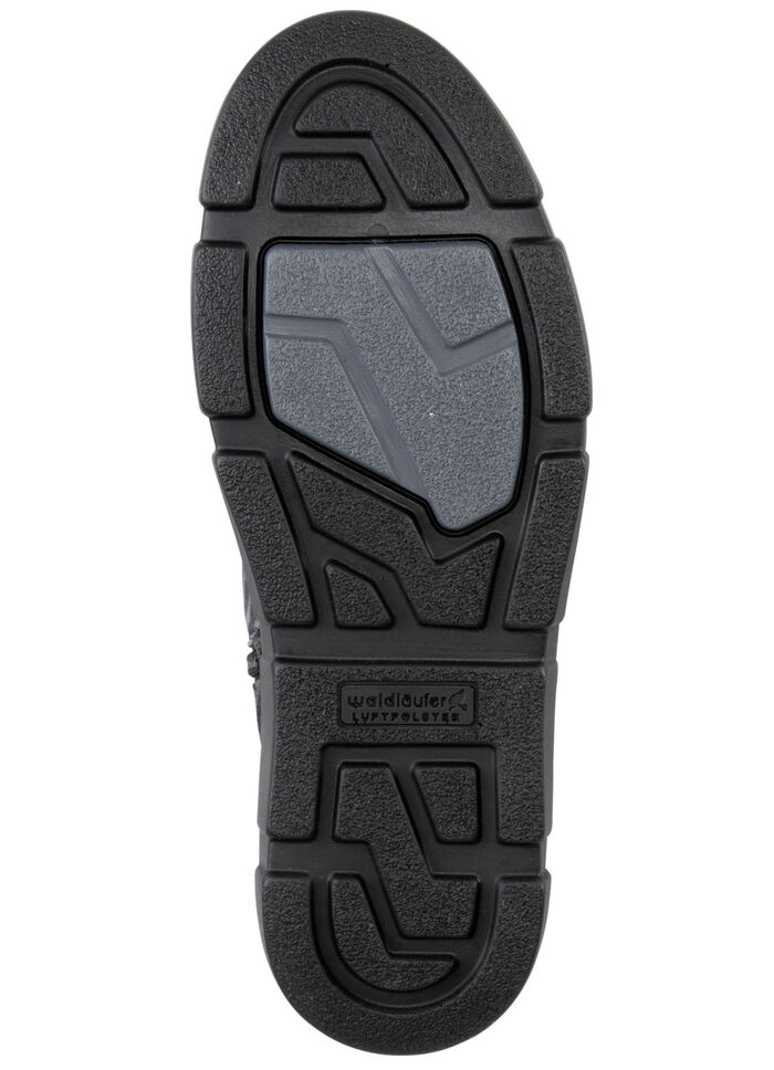 Waldl&auml;ufer Stiefelette mit Zebra-Dessin SCHWARZ-GRAU