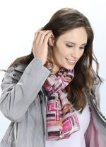 Schal mit ausdrucksstarkem Fantasiedessin 