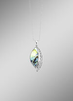 Edler Anh&auml;nger aus Silber mit echtem Abalone-Perlmutt 