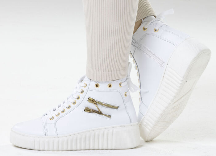 ELENA EDEN, sytlische Damen-Boots, Weite H, mit herausnehmbarem Fußbett WEISS