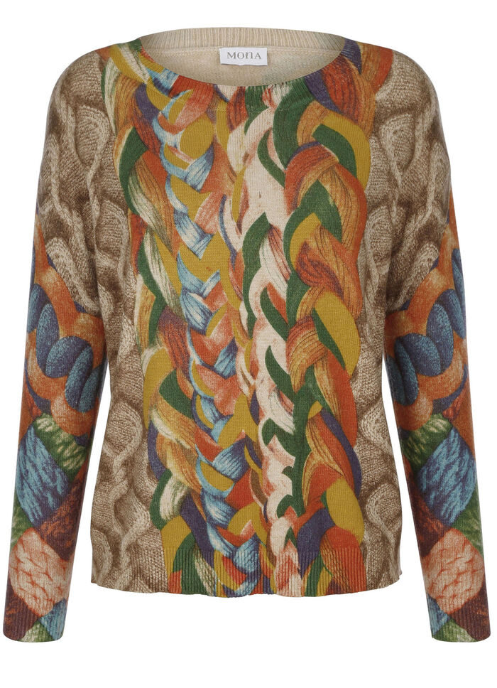 Pullover in Grafikdessin 