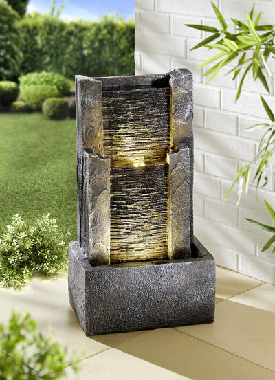 Wasserwand Fendi mit LED-Beleuchtung 