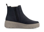 Rieker, trendige Damen-Boots, Winterschuhe, mit herausnehmbarem Fußbett DUNKELBLAU