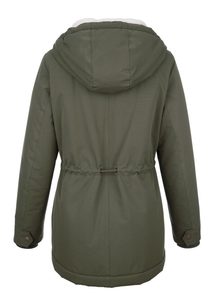 Funktionsjacke mit fester Kapuze 