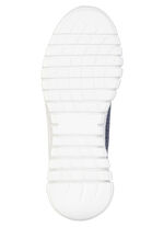 ELENA EDEN, sommerliche Damen-Sneaker, Weite H, mit herausnehmbarem Fußbett JEANS-SILBER