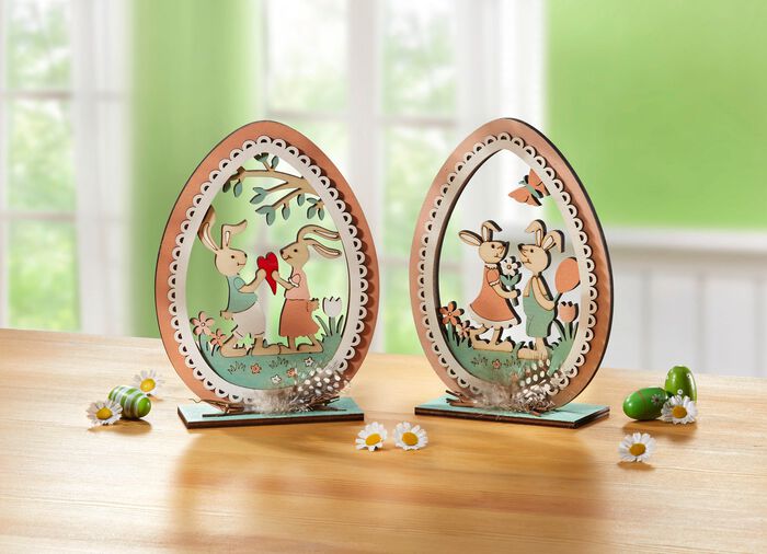 Wundersch&ouml;ne Ostereier aus Holz 