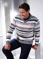 V-Pullover in aufwendiger Verarbeitung 