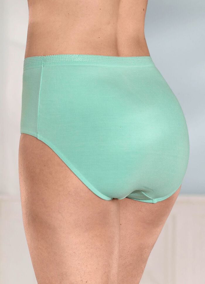 Viererpack Slips mit dekorativem Elastikbund 