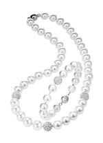 Wundersch&ouml;n schimmerndes, 2-teiliges Schmuck-Set WEISS