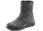 Waldl&auml;ufer Stiefelette mit Zebra-Dessin SCHWARZ-GRAU