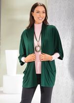 Shirtjacke in verschlussloser Form in 2 Farben GRÜN