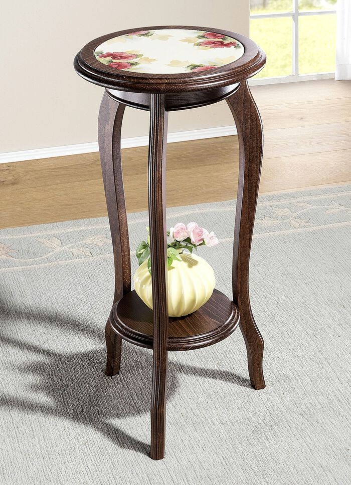 Blumenst&auml;nder aus massivem Holz NUSSBAUM