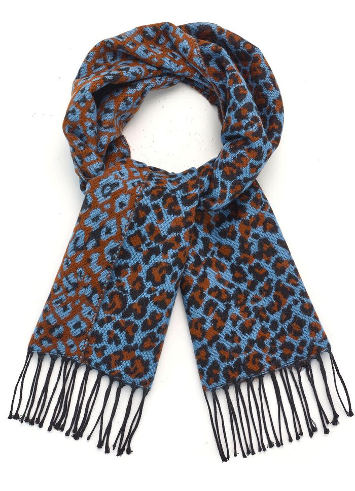 Schal mit Raubtierfell-Dessin 