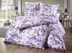 Bettw&auml;sche-Garnitur mit Rosenmotiven MULTICOLOR