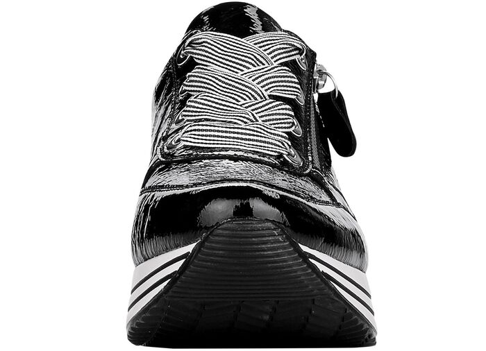 Remonte Sneaker mit effektvoller Schn&uuml;rung SCHWARZ